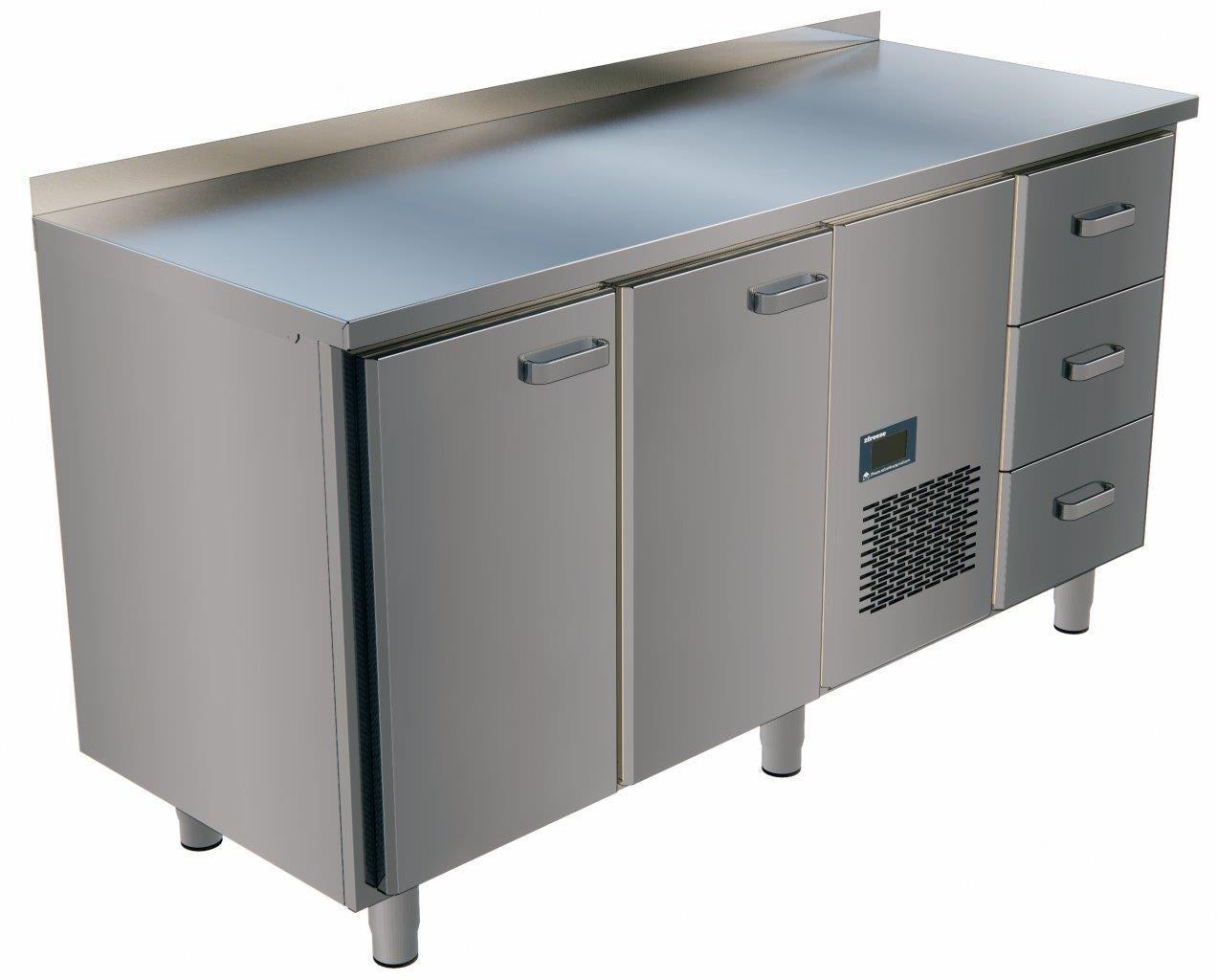 Freezer Table, 2 Doors, 1660mm, -18/-20°C