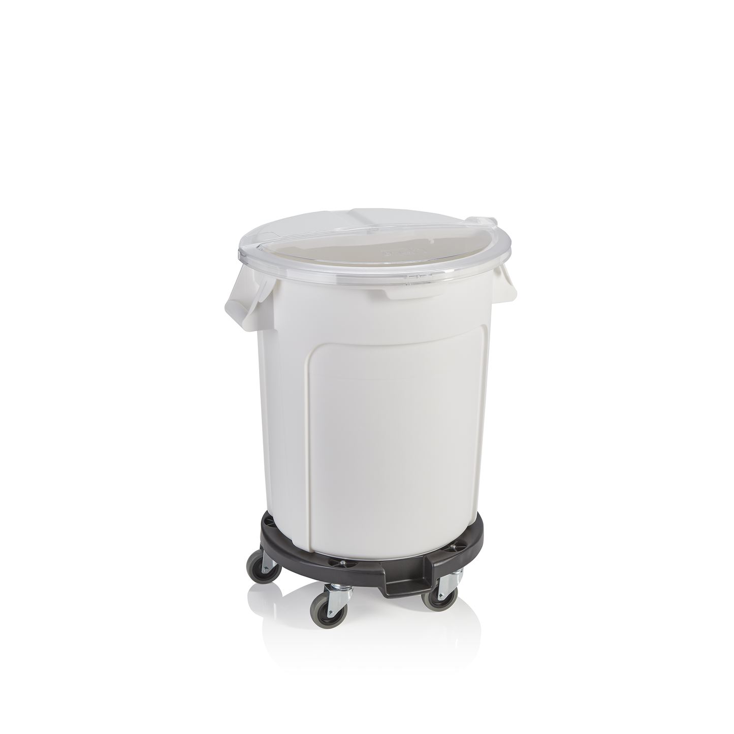 Was Round Food Container with Lid & Trolley, 76 L