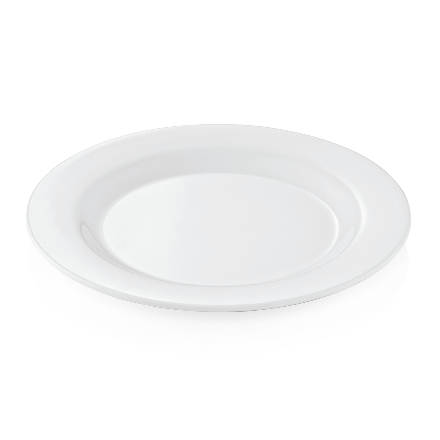 Was Melamine Flat Plate, Ø200 mm, White, Set of 12