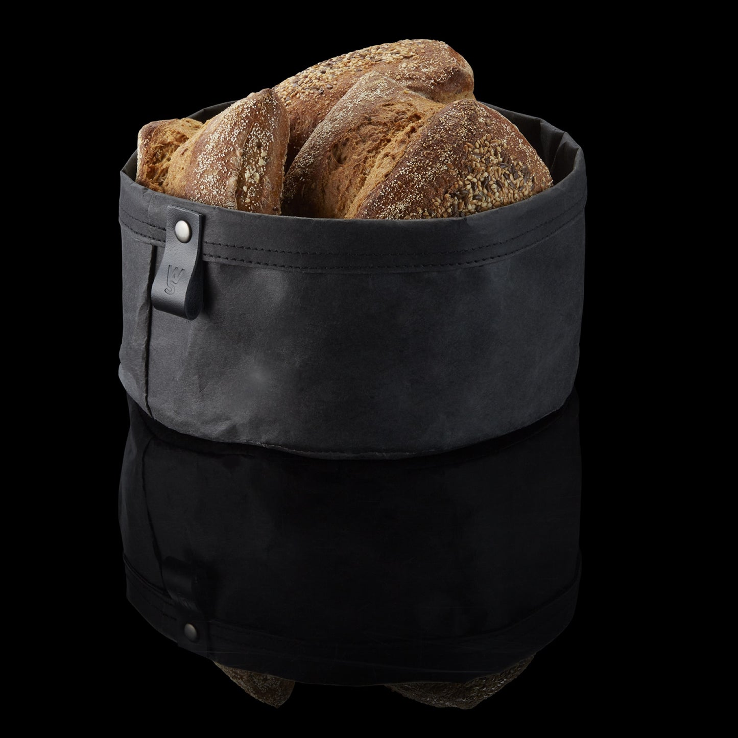 Was Craft & Crumble Bread Bag, Ø200 mm, Black