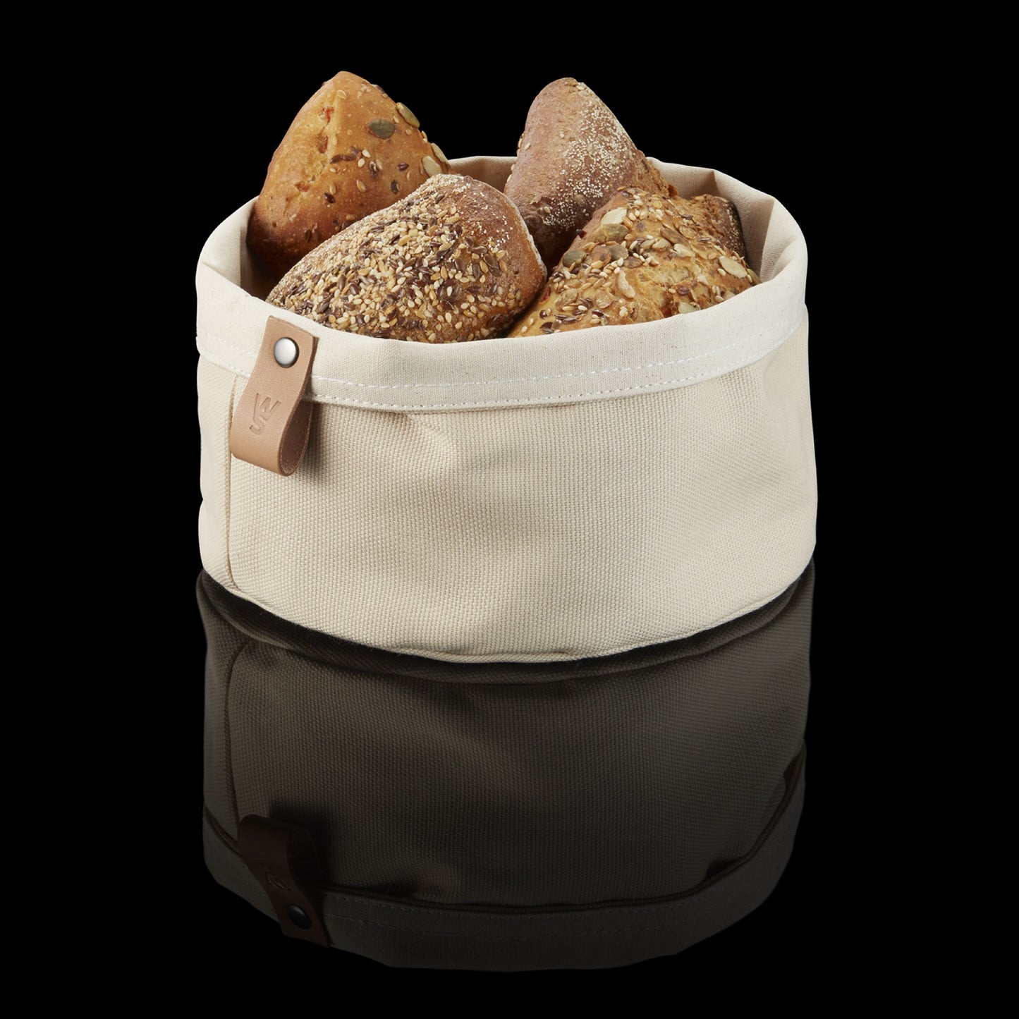 Was Flip Cotton Bread Bag, Ø170 mm, Cream