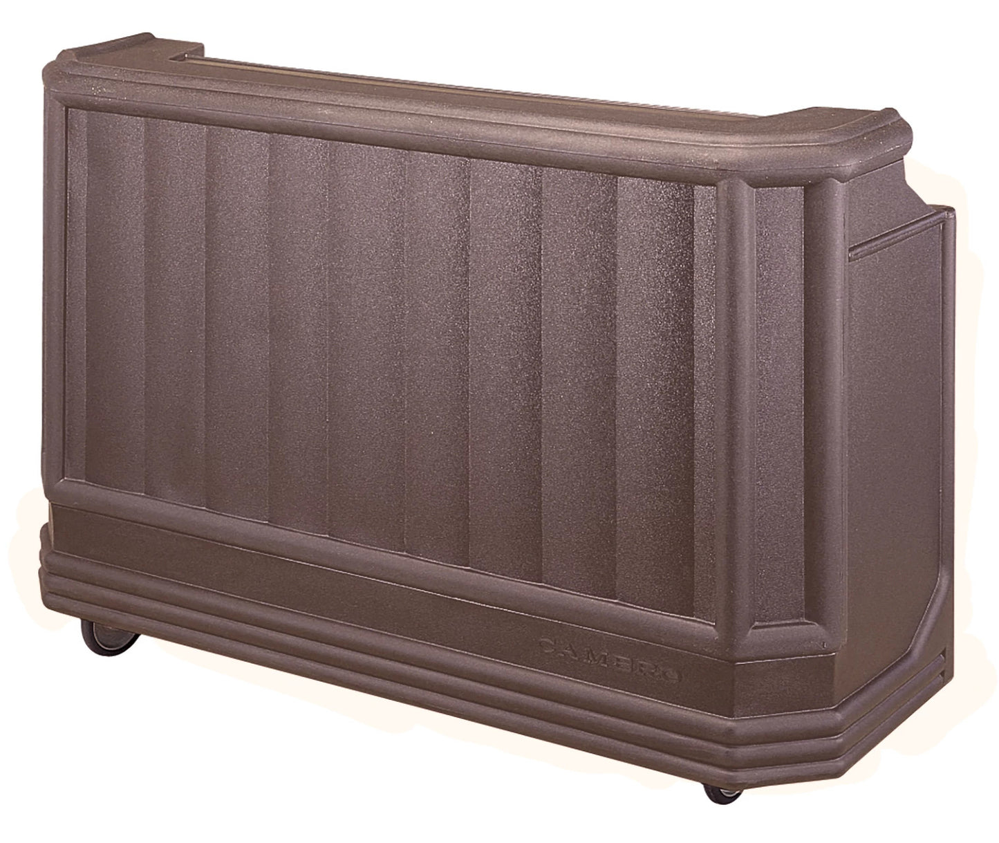 Cambro BAR730 portable beverage bar in granite sand