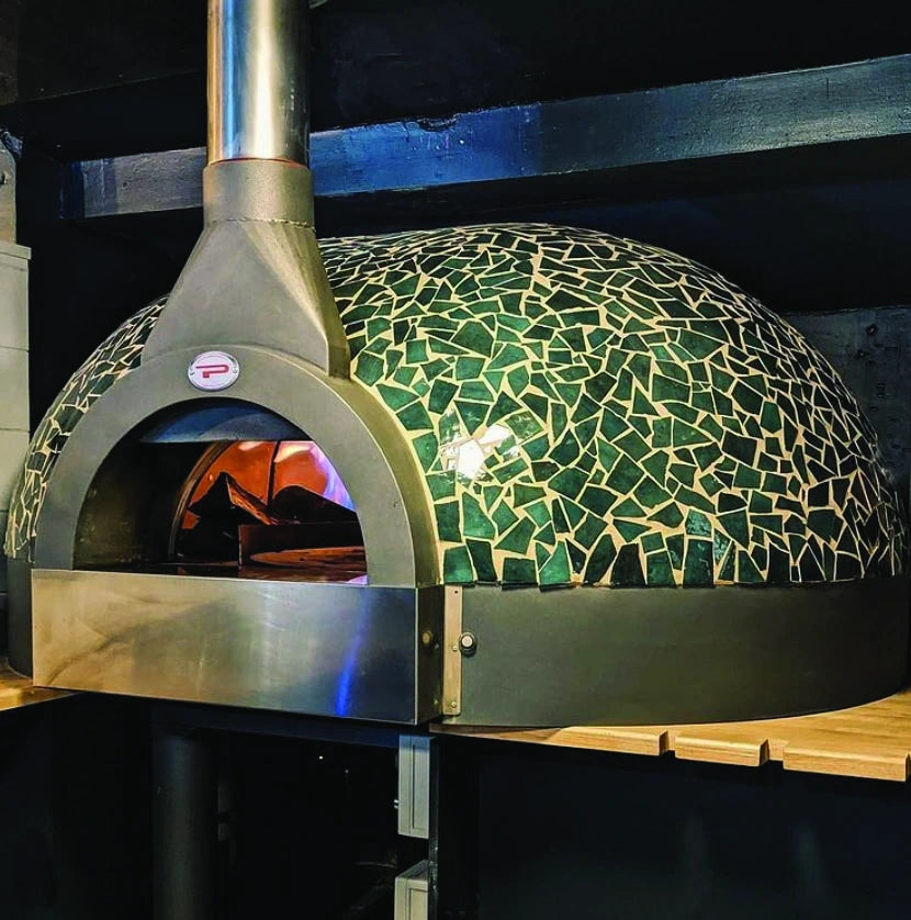 Pavesi Forni JOY 130 TW rotating oven with custom ceramic tile cladding