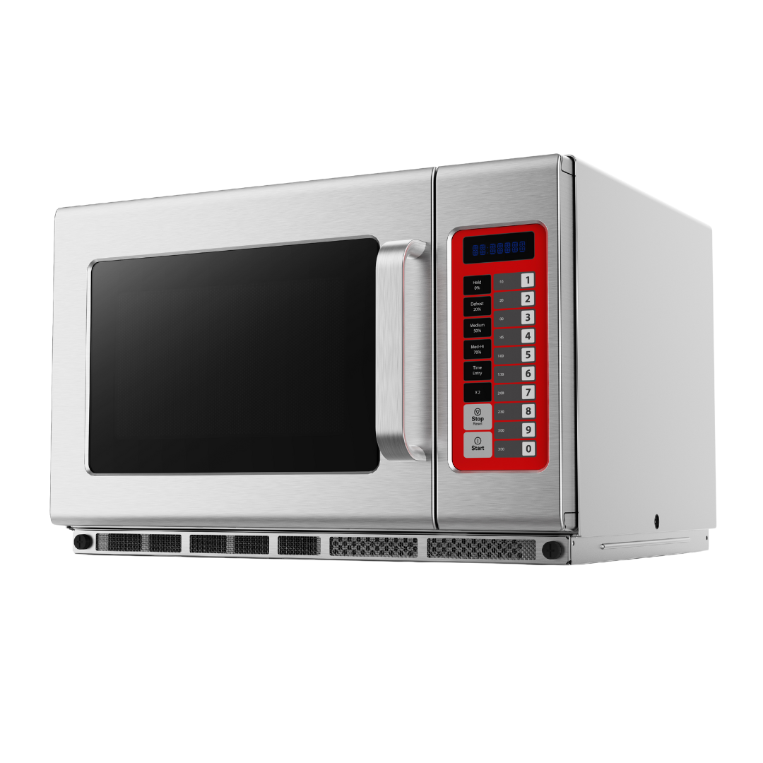 Eurotec Riga MWP1852-35E2 heavy-duty commercial microwave oven, angled view