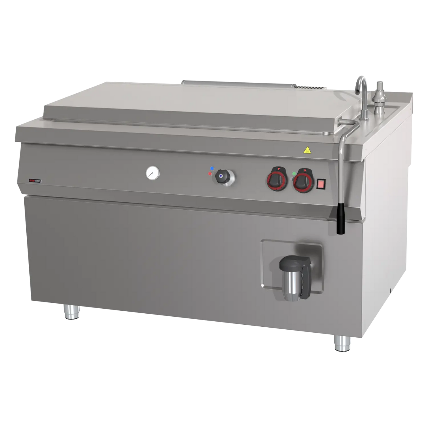 High-capacity boiling kettle gas indirect 300 l with automatic water charge | REDFOX - BIQ 90/140 300 G AWF