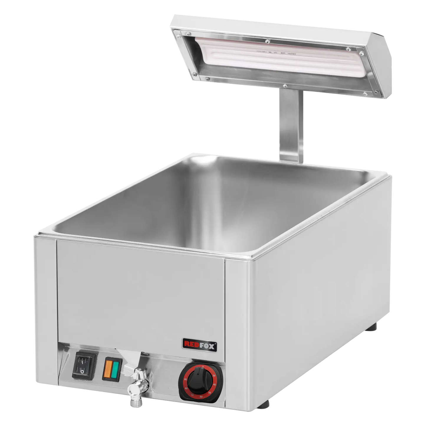 Chip scuttle heated from above and bellow ceramic heat lamp | REDFOX - BMV 1115 + IL3