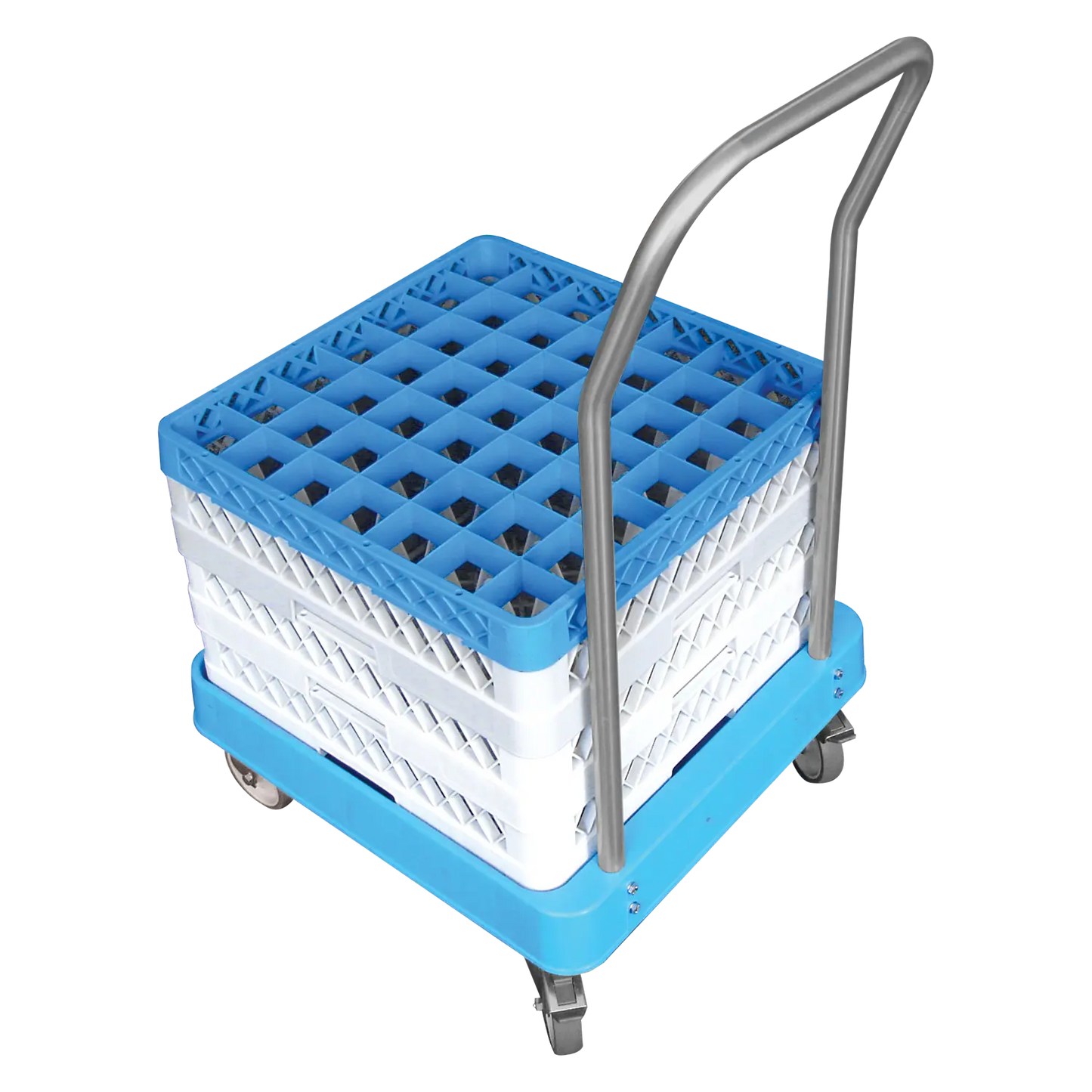 Trolley with handle for plastic racks 50x50 | REDFOX - C 1122