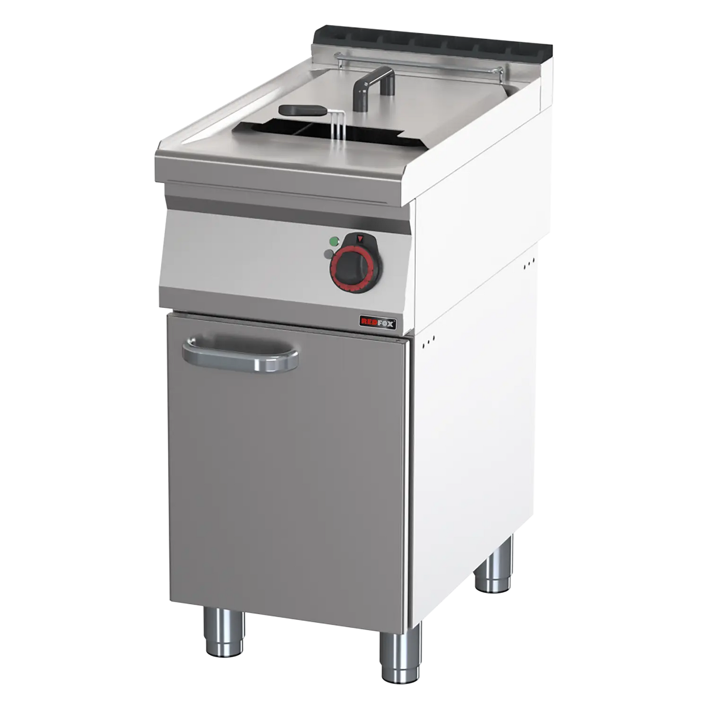 Electric fryer 0,8 kW/l, 17 l on cabinet 400 V | REDFOX - FE 70/40 E