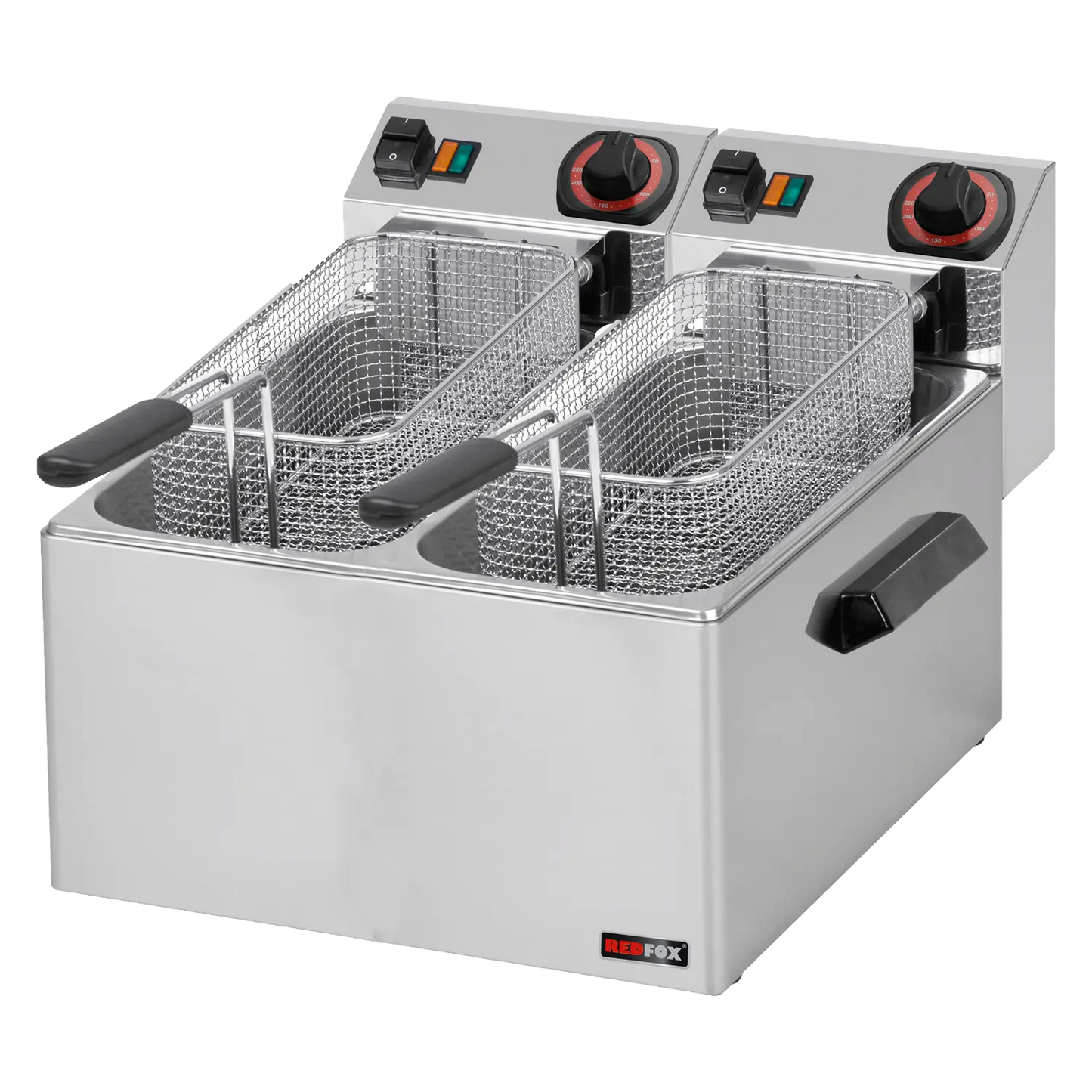 Fryer for fish electric 2 baskets 0,43 kW/l, 8+8 l counter top 230 V | REDFOX - FE 88
