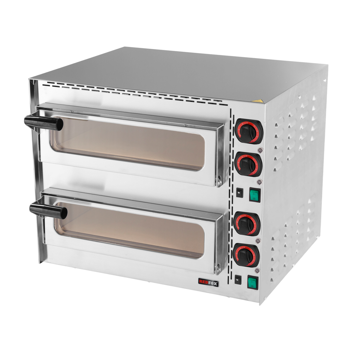 REDFOX Pizza Oven FP 68 RS, Double Tier, 2 x 35 cm, 400 °C, product photo
