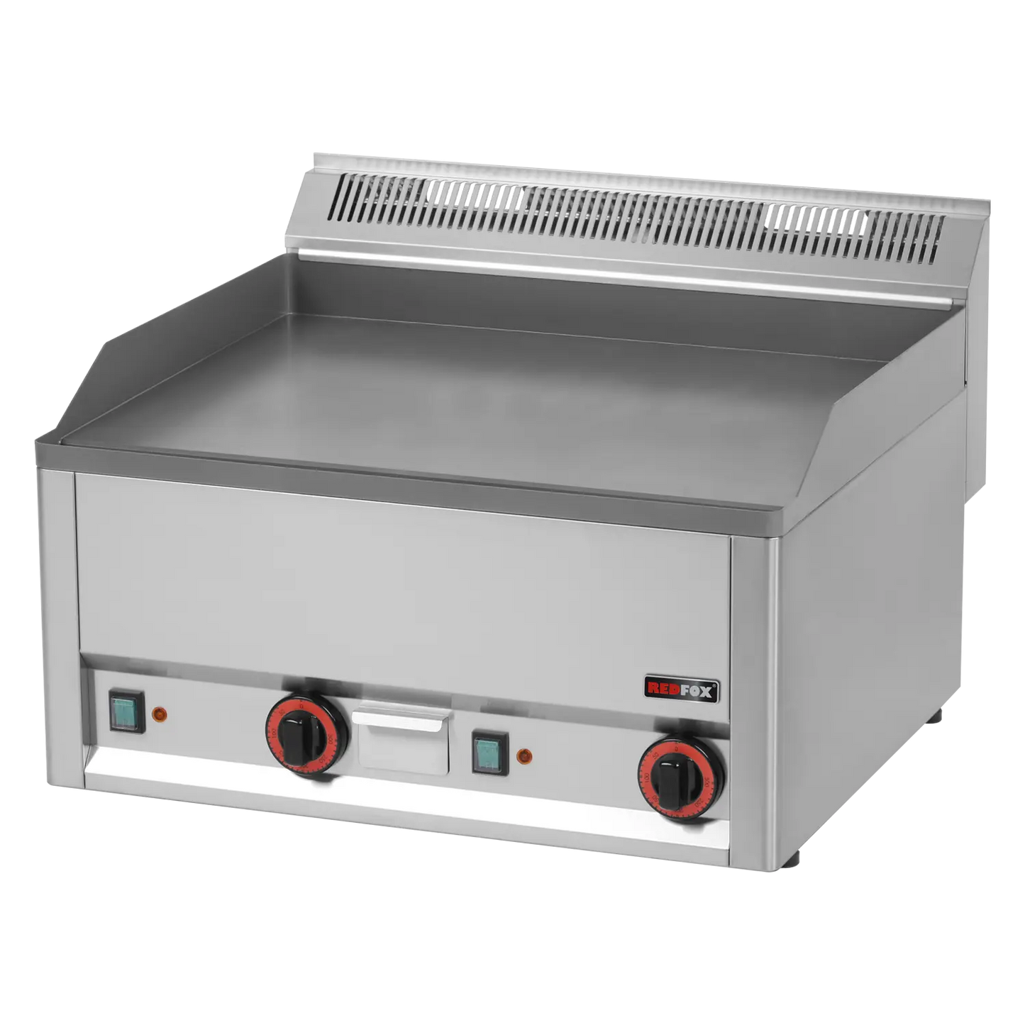 Fry-top griddle plate 65x48 electric smooth without cabinet 400 V | REDFOX - FTH 60 EL