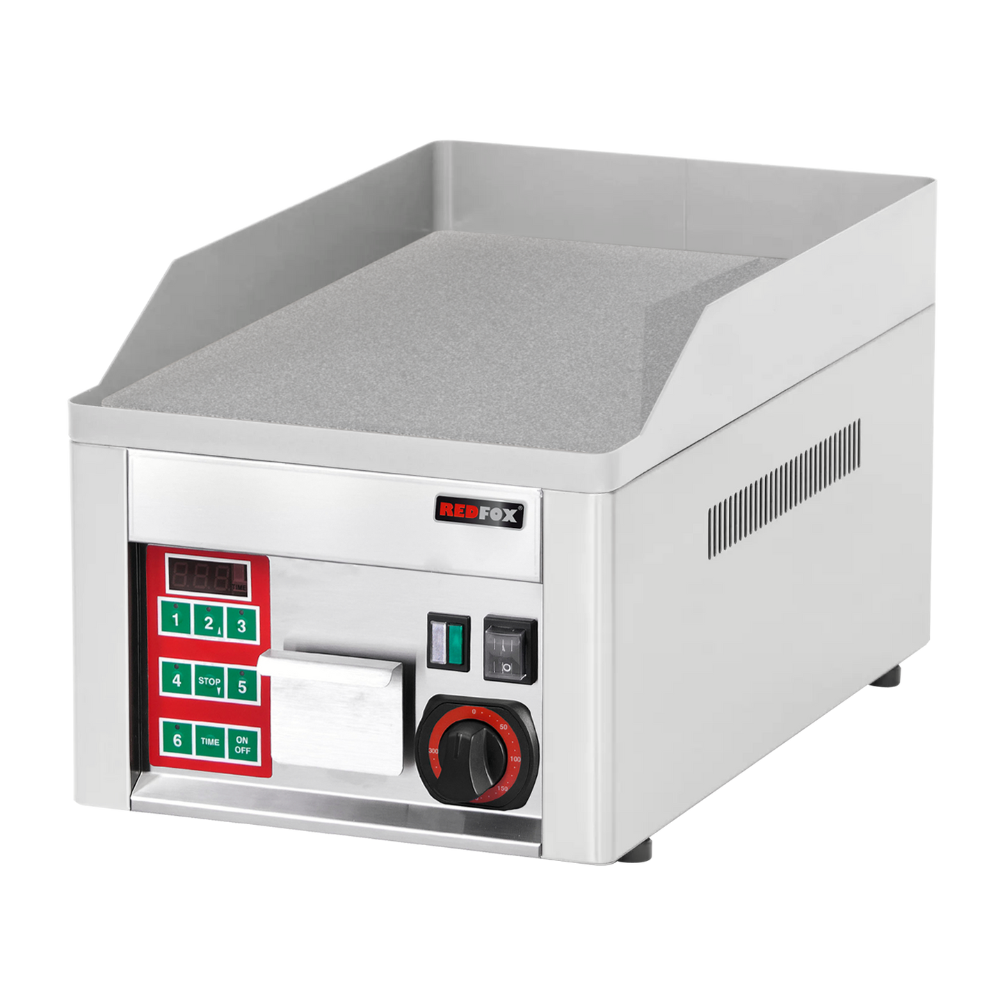 Smooth grill board durable chrom with digital timer | REDFOX - FTHC 30 ED