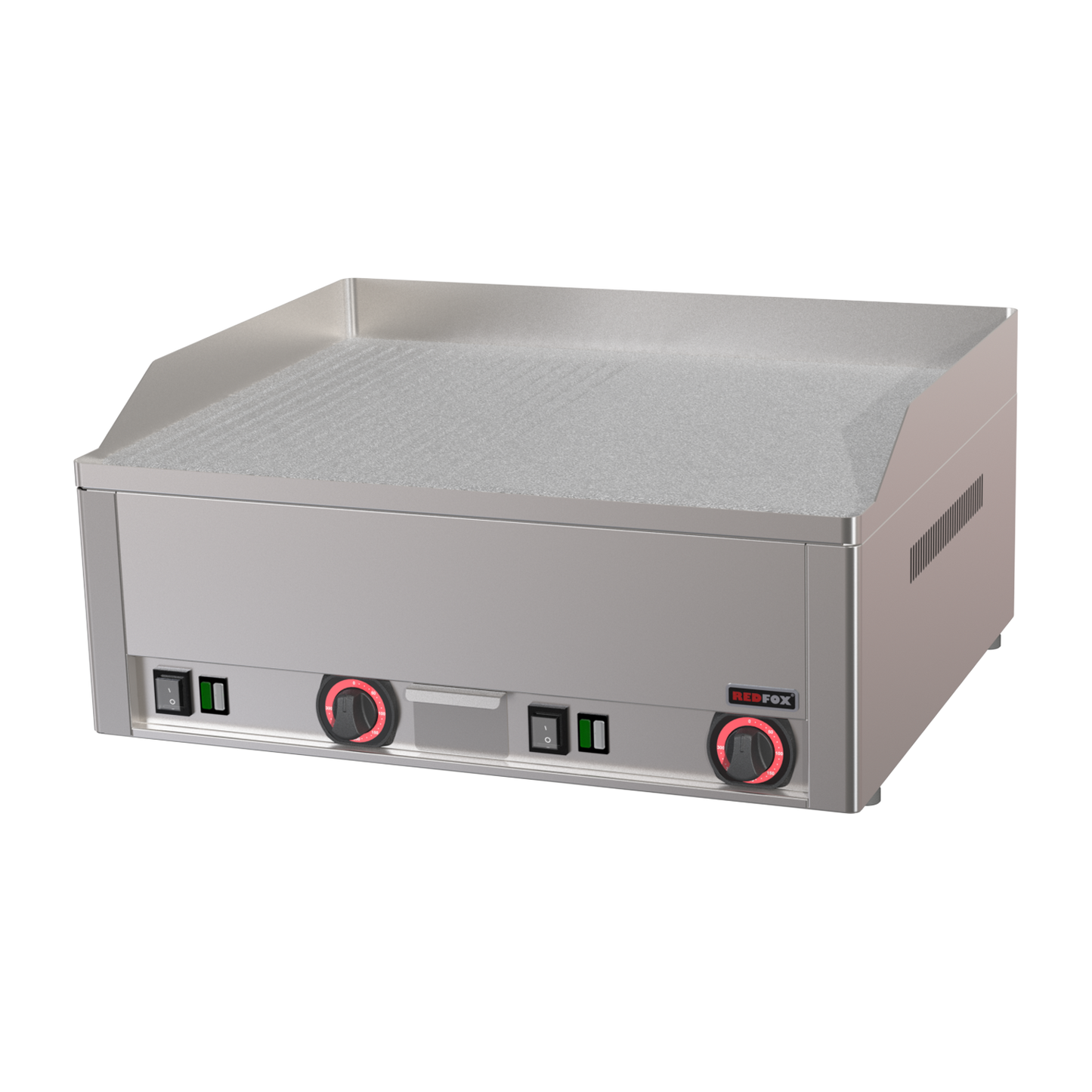 Fry Top Griddle 65x48 electric durable chrome combined table | REDFOX - FTHRC 60 E