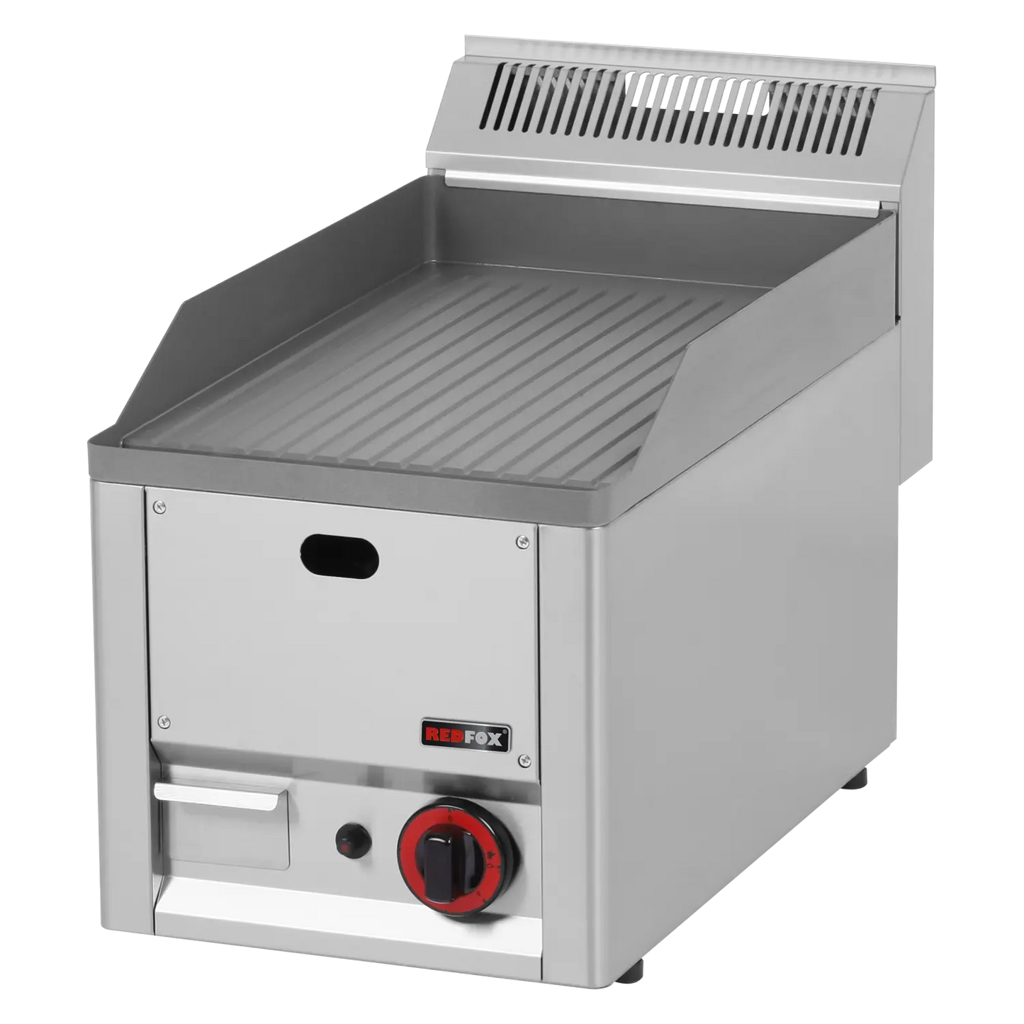 Fry-top griddle plate 32x48 gas grooved without cabinet | REDFOX - FTR 30 GL