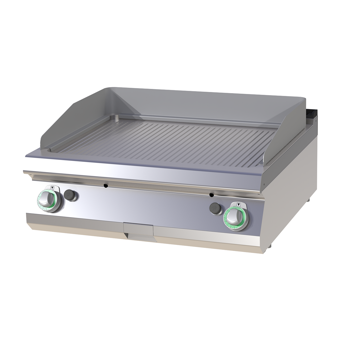 Fry-top griddle plate combined chrome plated | RM - FTRC 708 G