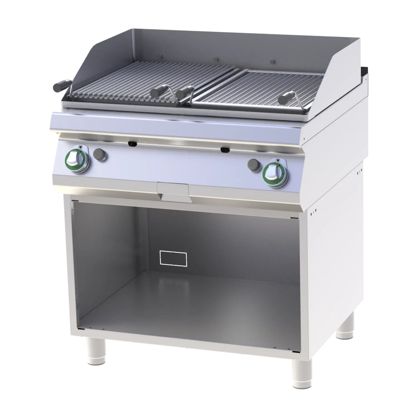 Lava stone grill gas on open cabinet | RM - GL 780 G