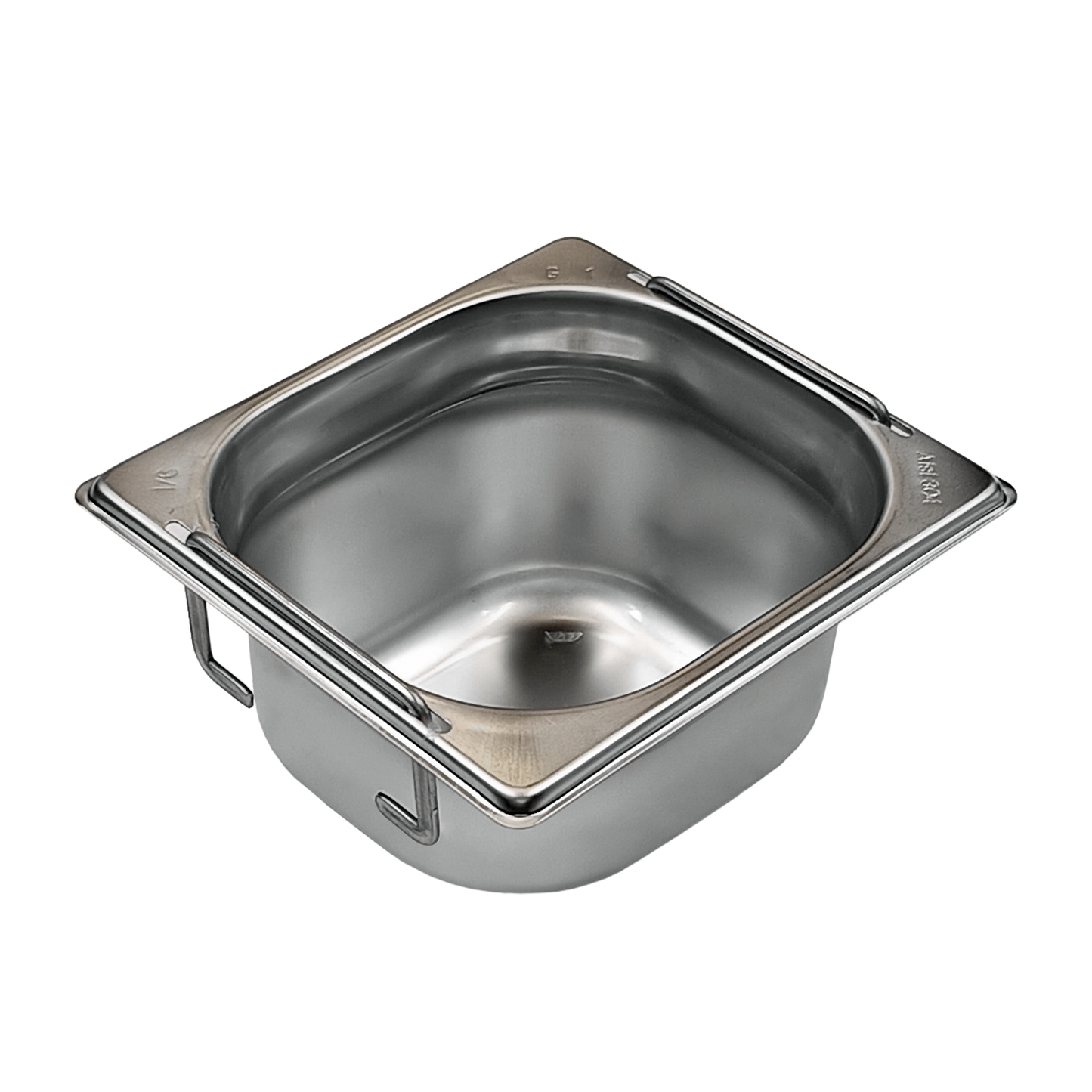 GN container GN 1/6 - 65 handles stainless steel | REDFOX - GN 1/6-65 U