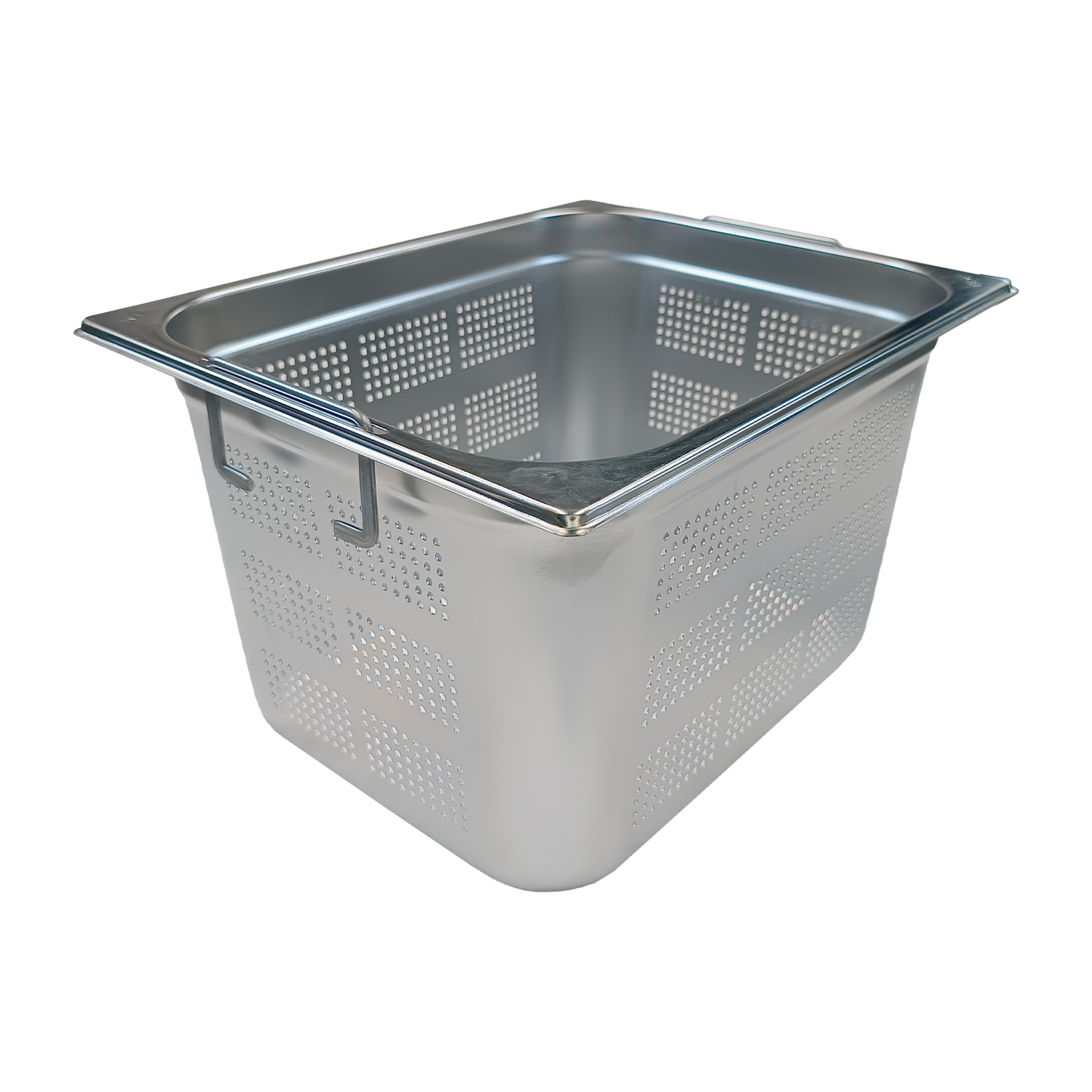 GN container perforated GN 1/2 - 200 handles stainless steel | REDFOX - GND 1/2-200 U