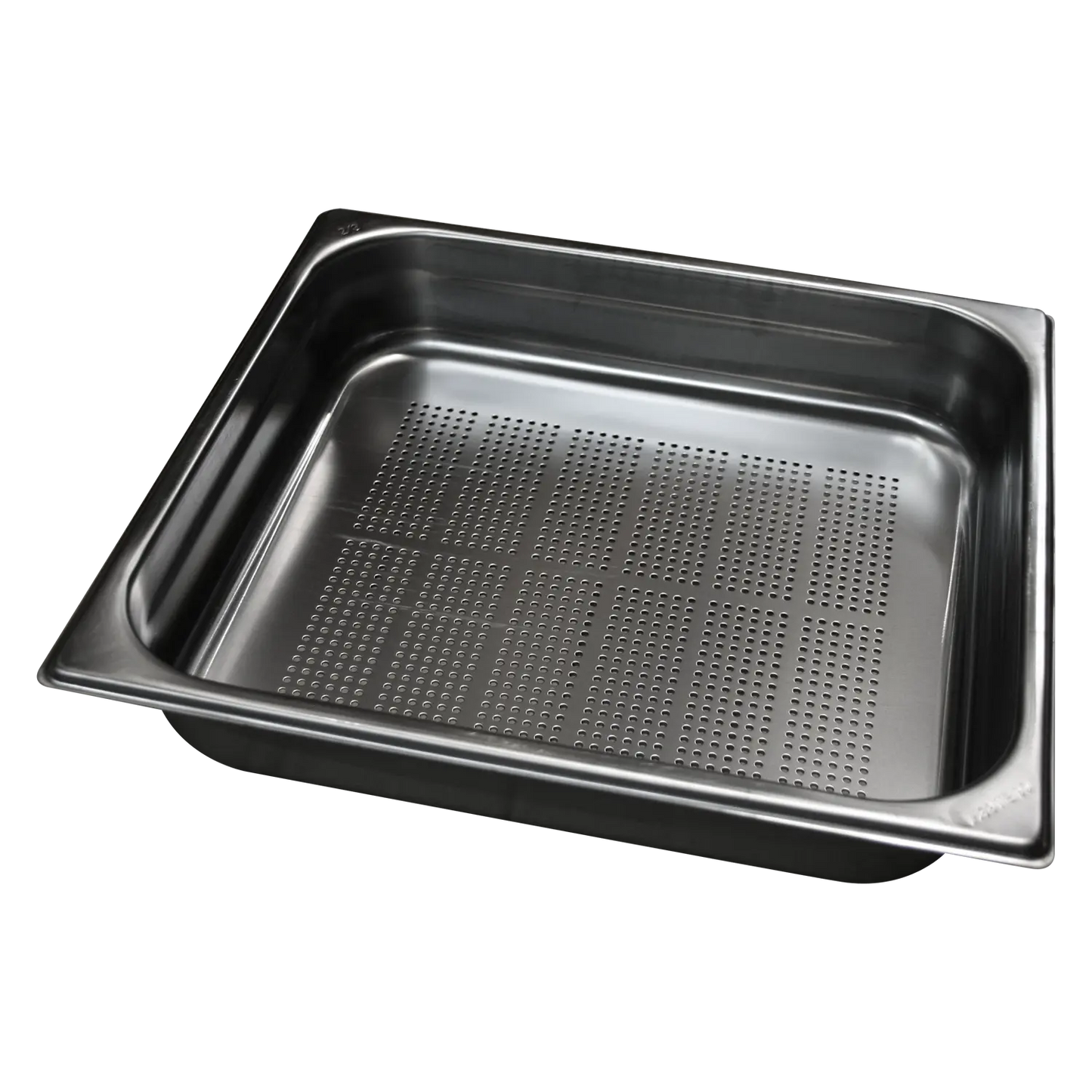 GN container perforated GN 2/1 - 65 handles stainless steel | REDFOX - GND 2/1-65 U