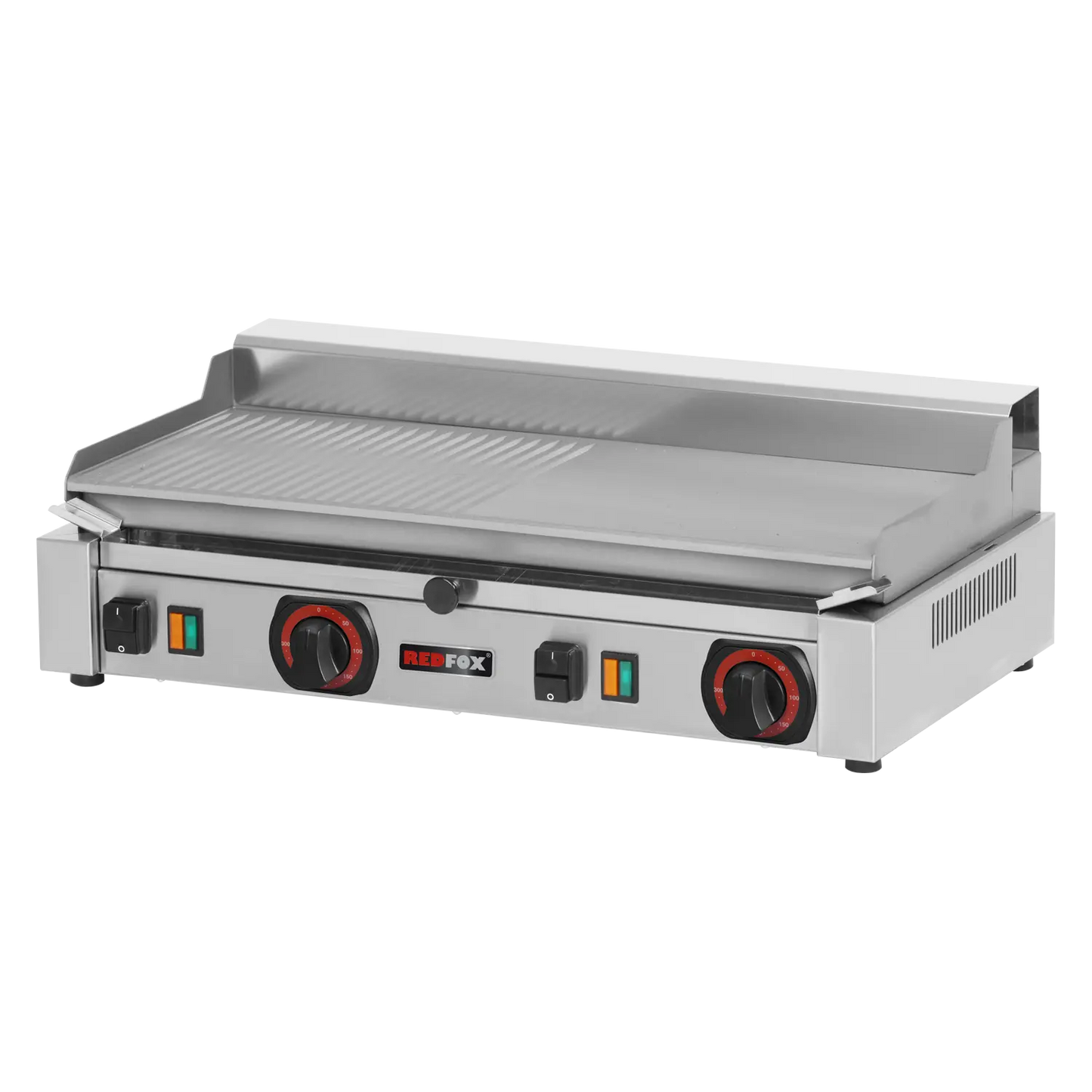 Fry-top griddle plate electric combined counter top 230 V | REDFOX - PD 2020 MB
