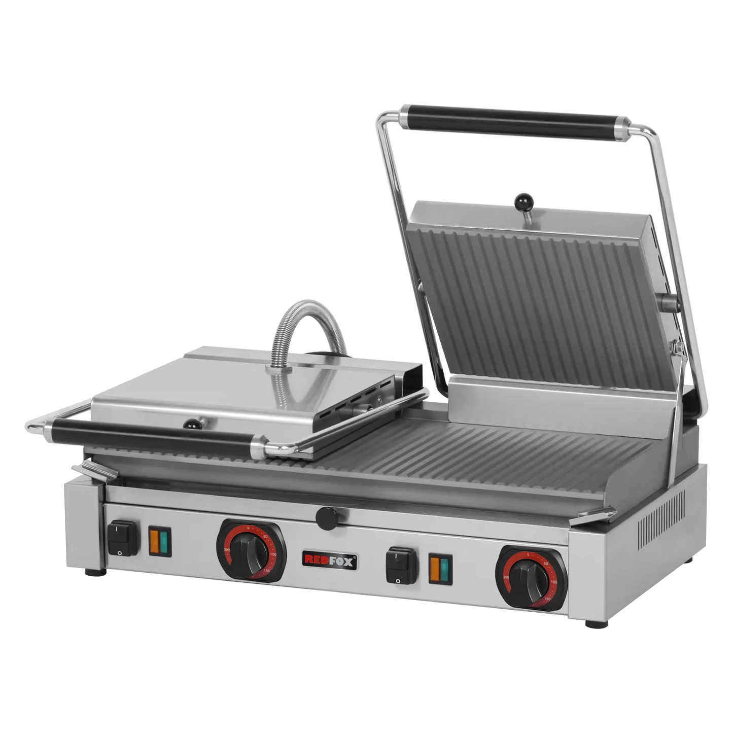 Panini grill grooved electric 57x24 400 V | REDFOX - PD 2020 R