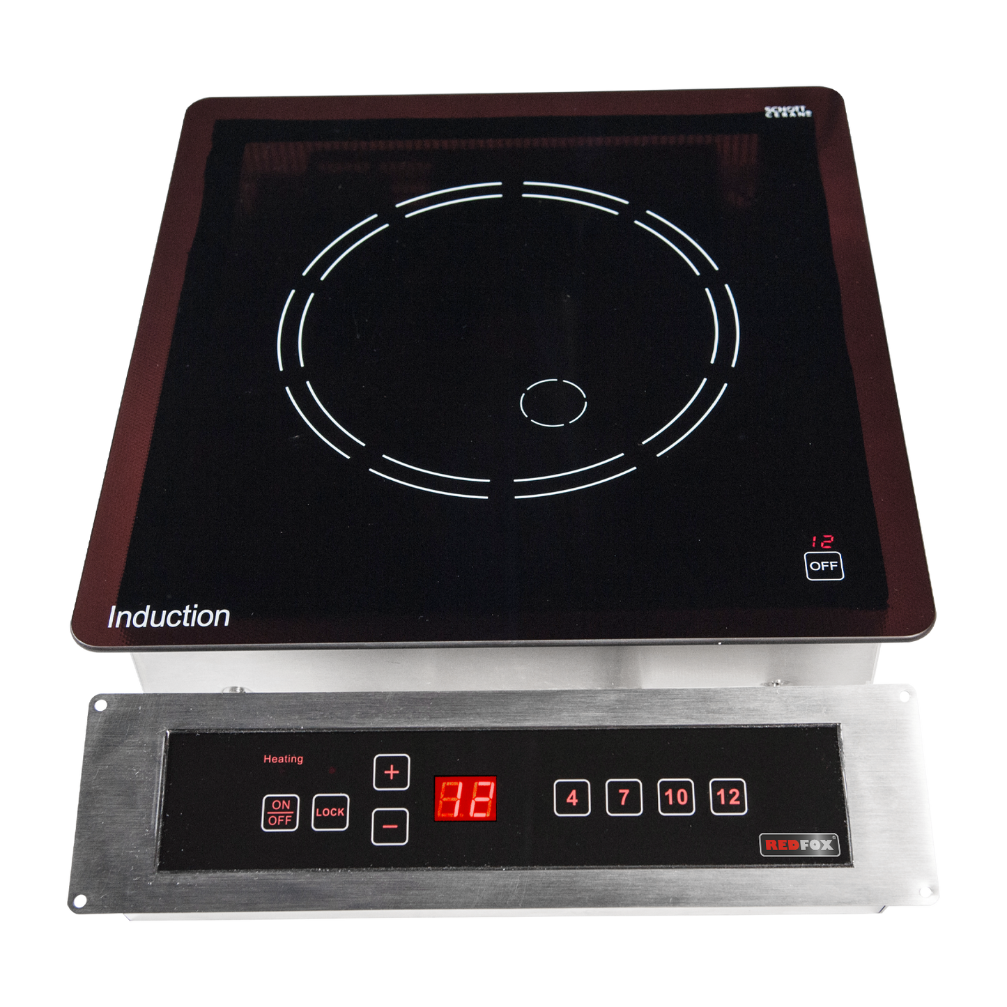 Drop-in electric induction cooker with 12 performance levels | REDFOX - RIB 35 D