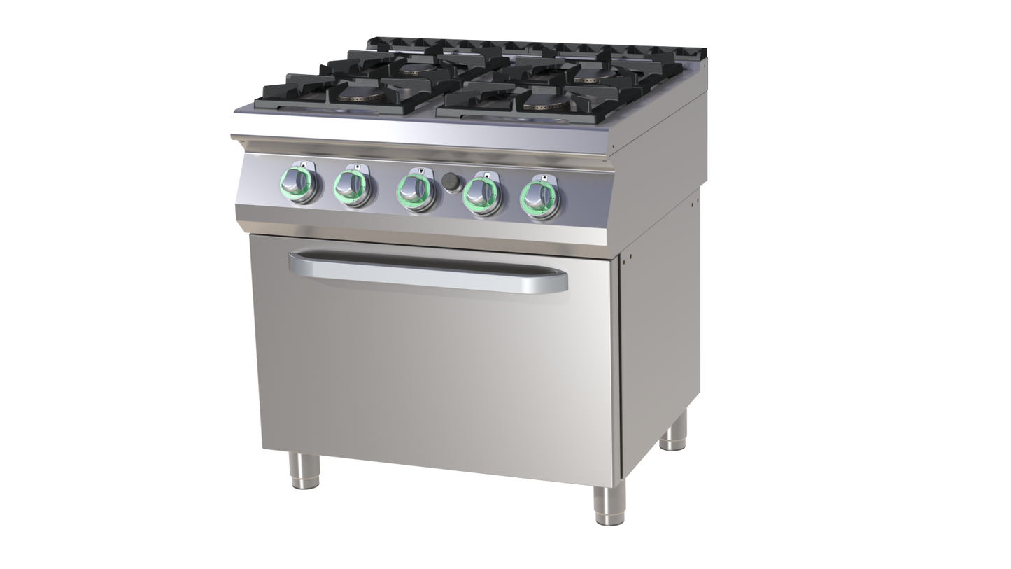 Cooking range gas with oven 2/1 | RM - SPBT 780/21 G
