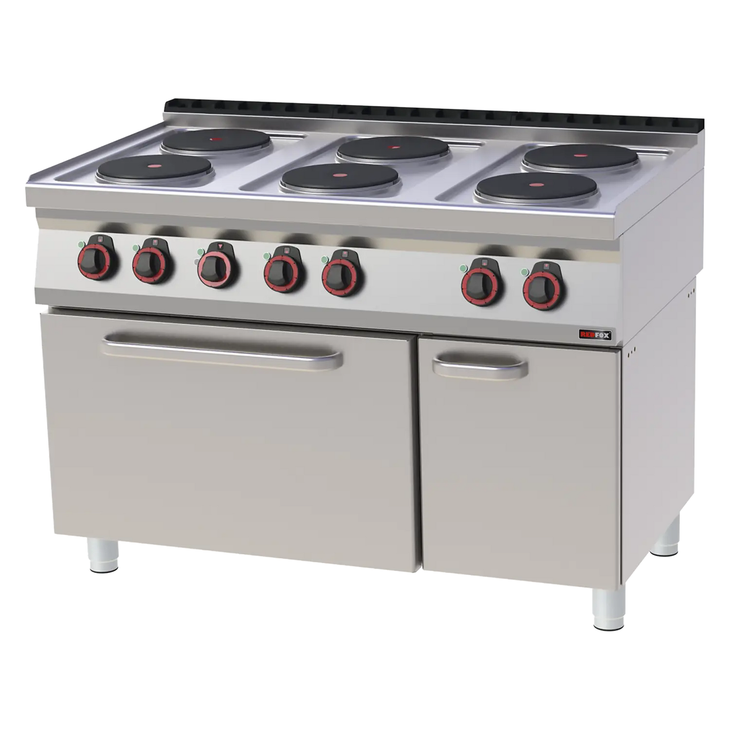 Cooking range electric with electric convection oven GN 1/1 - 6x plate 400 V | REDFOX - SPT 70/120 11 E