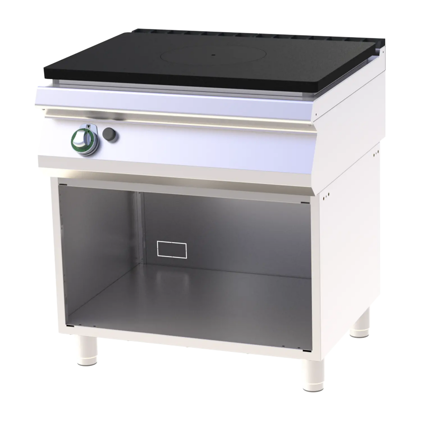 Cooking range solid top gas on open cabinet | RM - ST 780 G