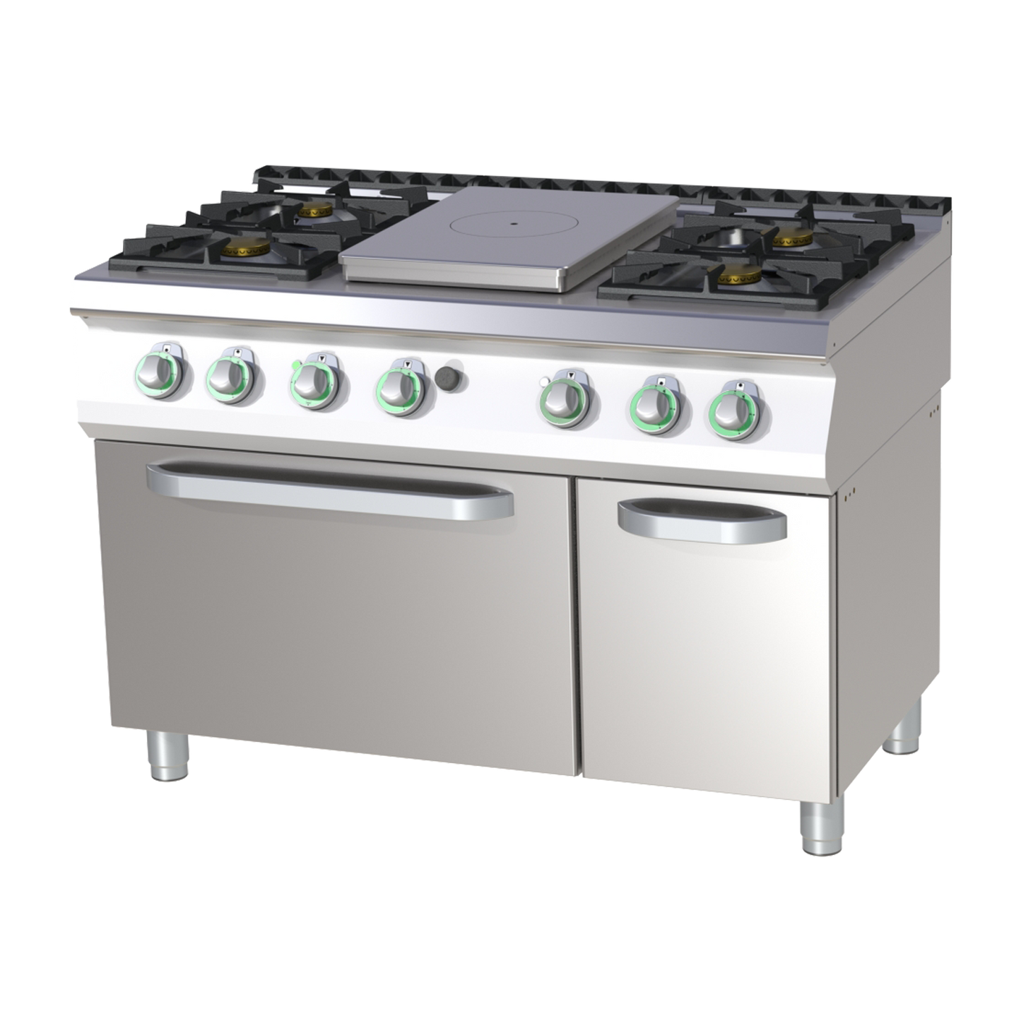 Cooking range solid top gas with electric static oven | RM - STPST 7120/21 GE