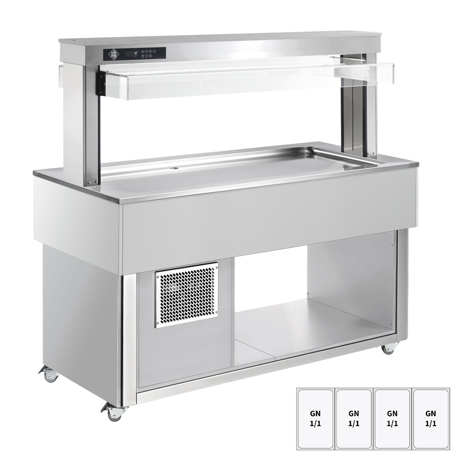 Food display island chilled GN 4-1/1 - 30 mm, RAL | RM - TR LIME+ 4R