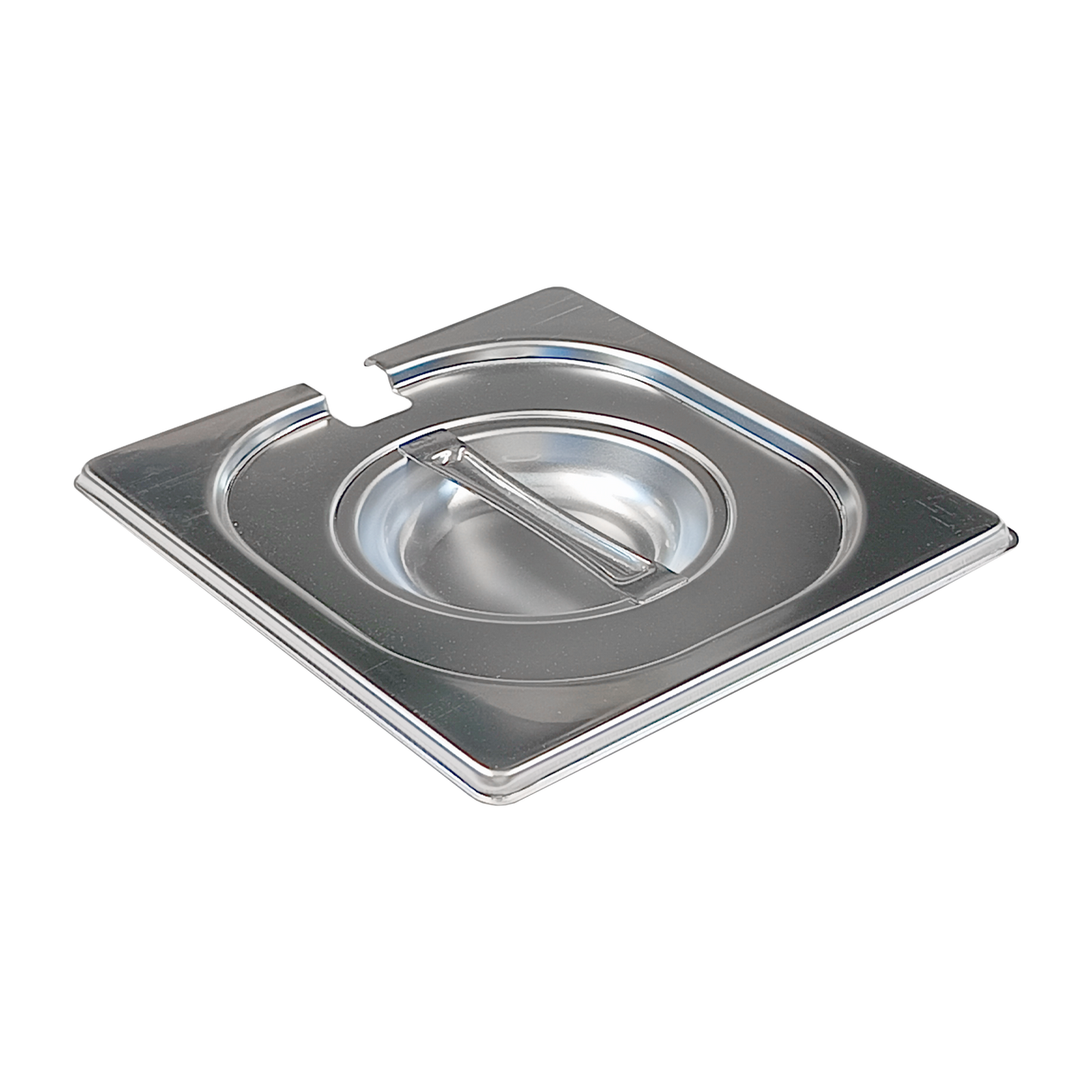 Lid GN 1/6 notched for spoon stainless steel | REDFOX - VGN 1/6 N