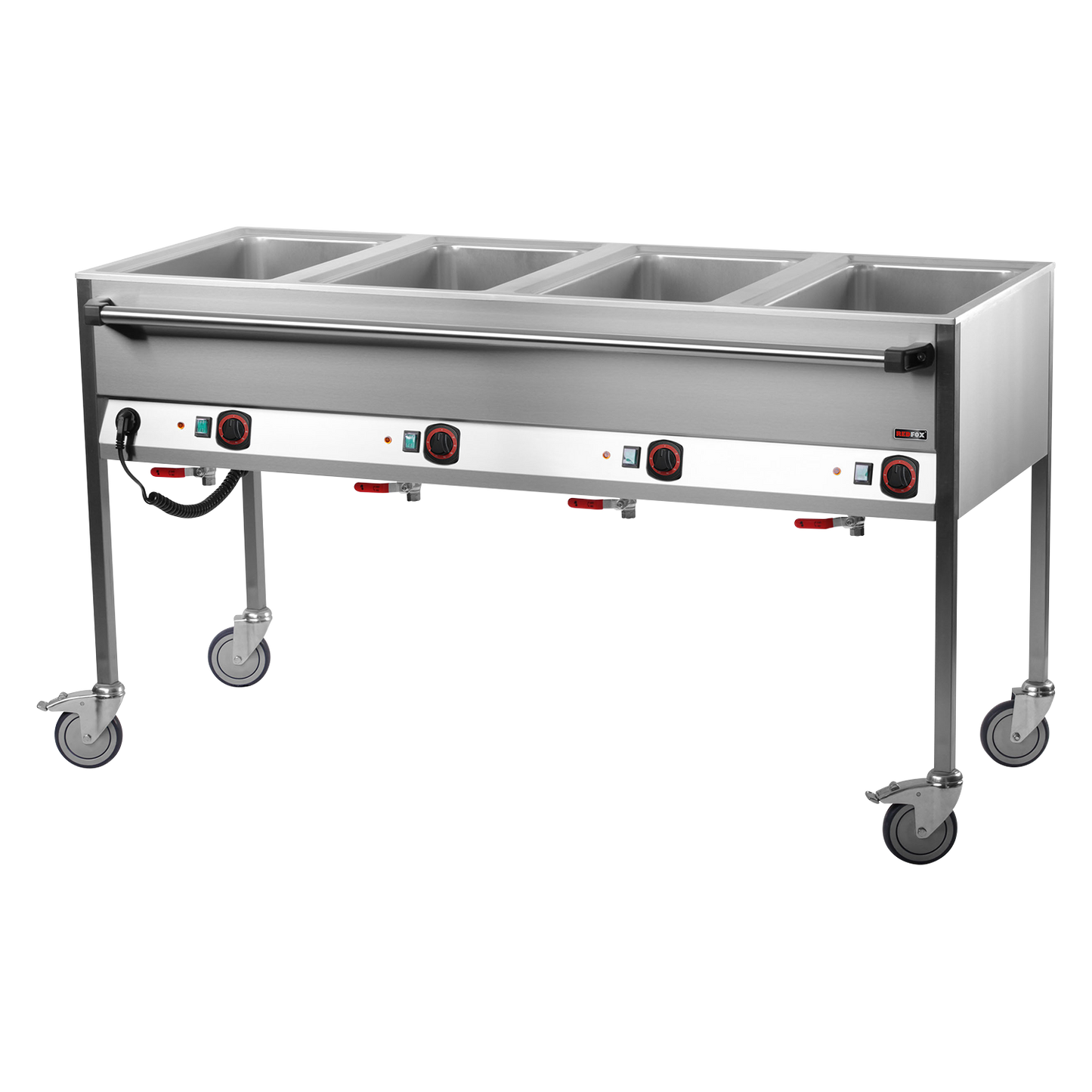 Bain marie electric GN 4-1/1 controllers on longer side | REDFOX - VLPD 4120