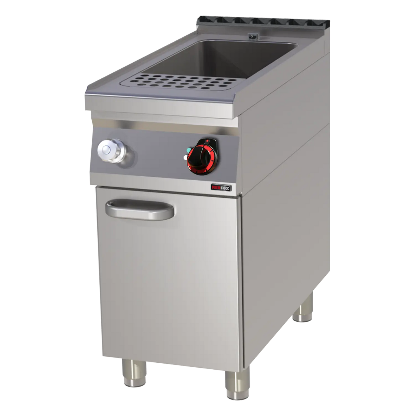 Pasta cooker electric 33 l with cabinet 400 V | REDFOX - VT 90/40 E