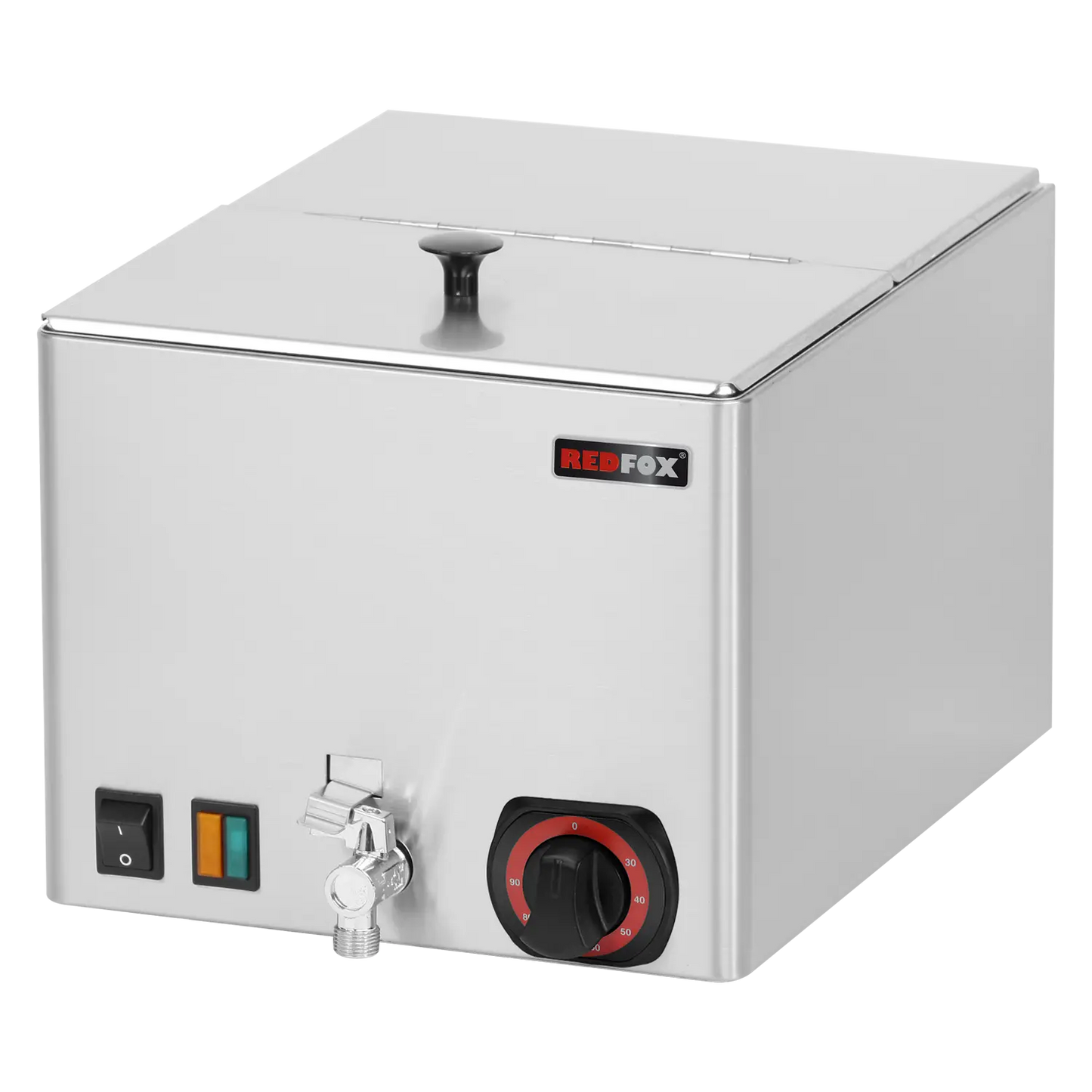 Sausage/vegetable steamer with tap GN 1/2 | REDFOX - WEV 12