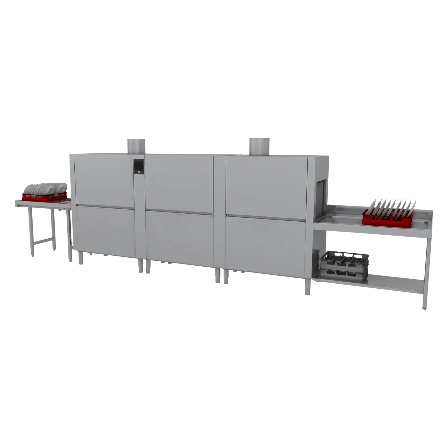 Rack conveyor dishwasher 270, cold water, left exit, heat recovery system, for osmotic water | RM - XT 270 L Z Y
