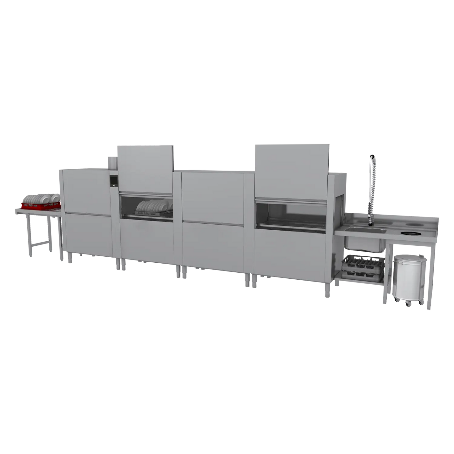 Rack conveyor dishwasher 300, cold water, left exit | RM - XT 300 L Y
