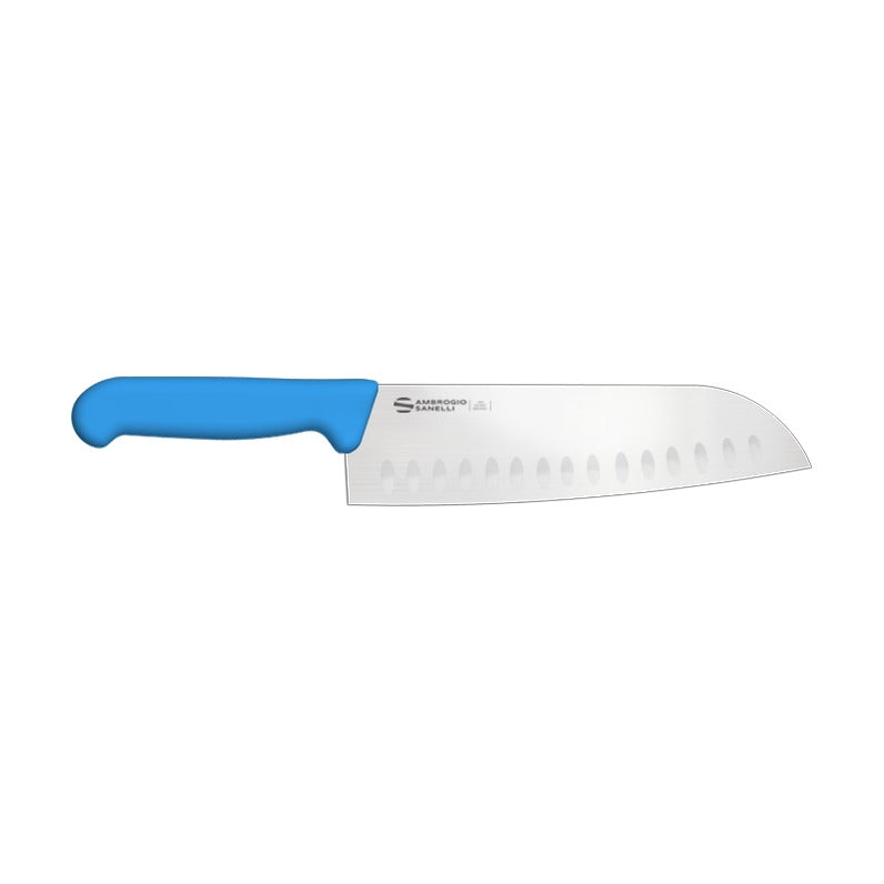 Supra Santoku Knife, Granton Edge SC50018L, 18 cm, Blue, product photo