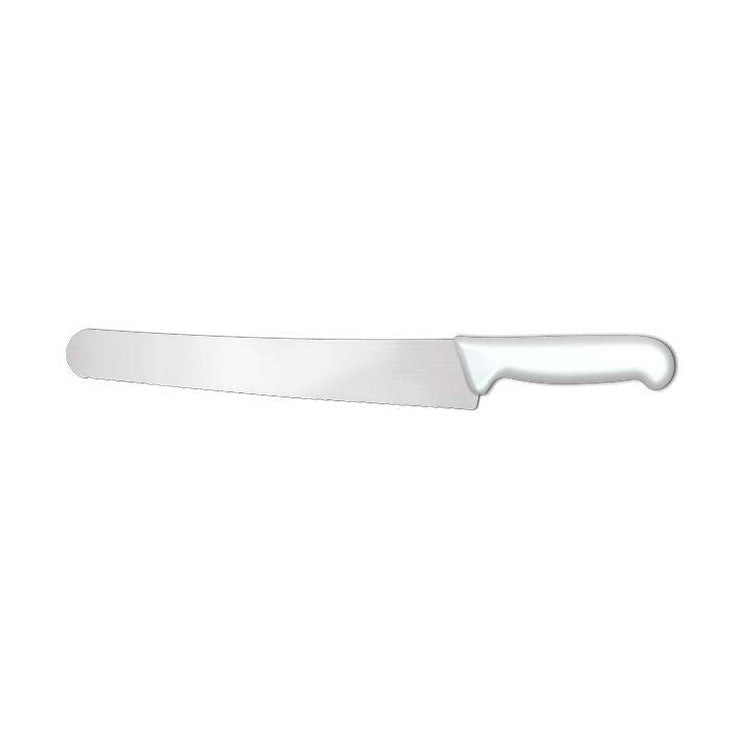 Supra Curved Baker Knife, Soft Serration SP72026W, 26 cm, White, product photo