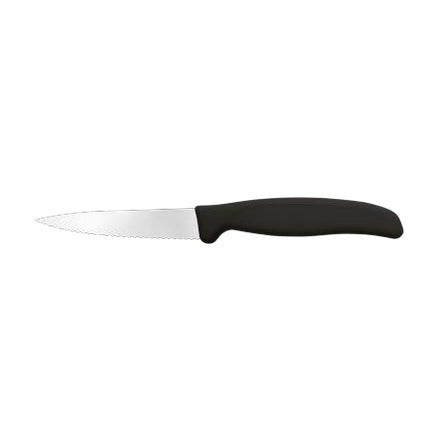 Supra Paring Knife, Serrated Edge ST83B09B, 9 cm, Black, Box of 50, product photo