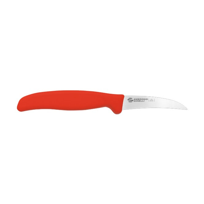 Supra Vegetable Knife, Curved Blade ST91007R, 7 cm, Red, product photo