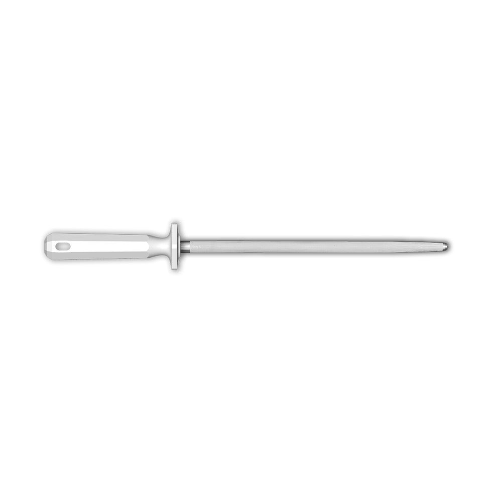 Supra Sharpening Steel, Round Chrome-Plated SY01030W, 30 cm, White, product photo