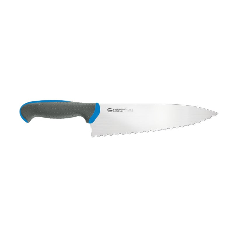 Tecna Chef's Knife, Serrated Edge TC46020L, 20 cm, Blue, product photo