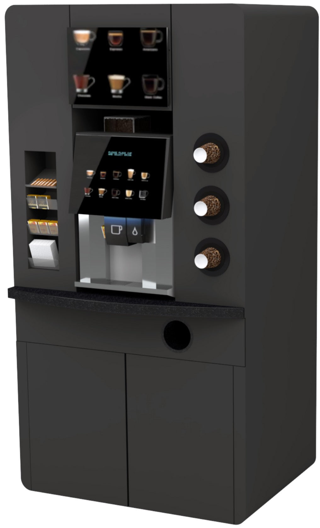 Vitrum ICM integrated coffee module with a built-in professional coffee machine