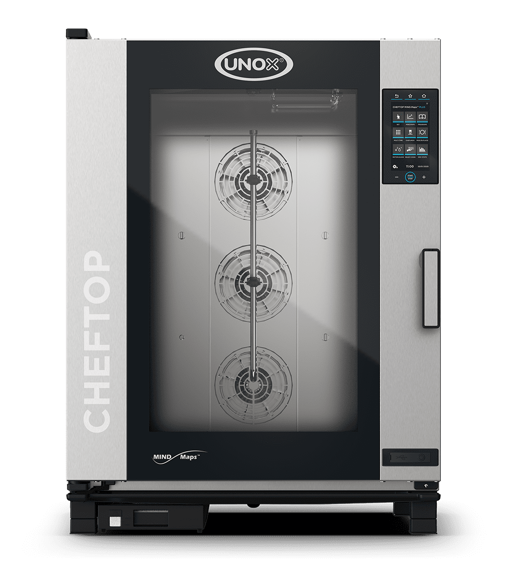 Unox CHEFTOP MIND.Maps PLUS XEVC-1021-GPRM gas combi oven, front view