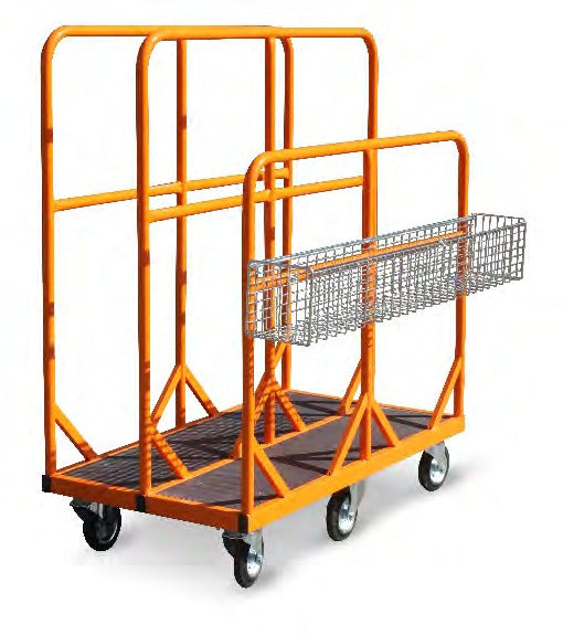 Damix Panel Transporter Carry WP3, 300 kg — with optional wire basket