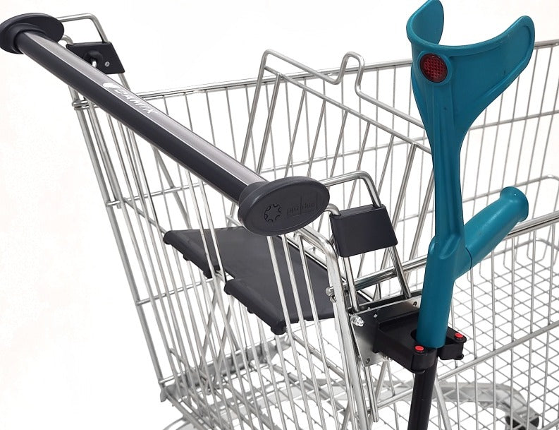 Damix Holder for Orthopedic Crutch, Trolley Mounted — crutch mounting method