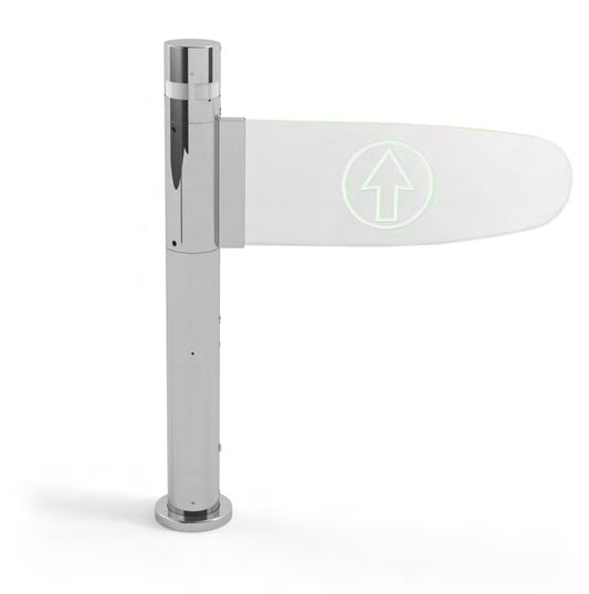Damix Electronic Entrance Gate Porta'E Radar, Chrome — gate post detail