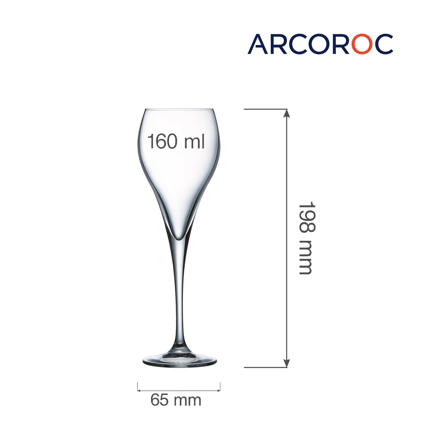 Brio Flute champagne glass, 160ml