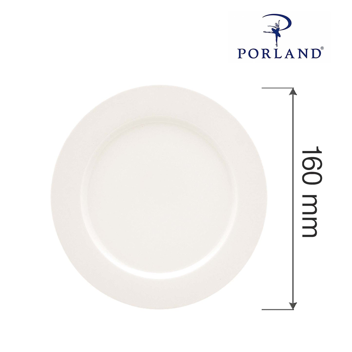 Porland Dove flat rim plate